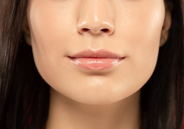 woman lips nose face