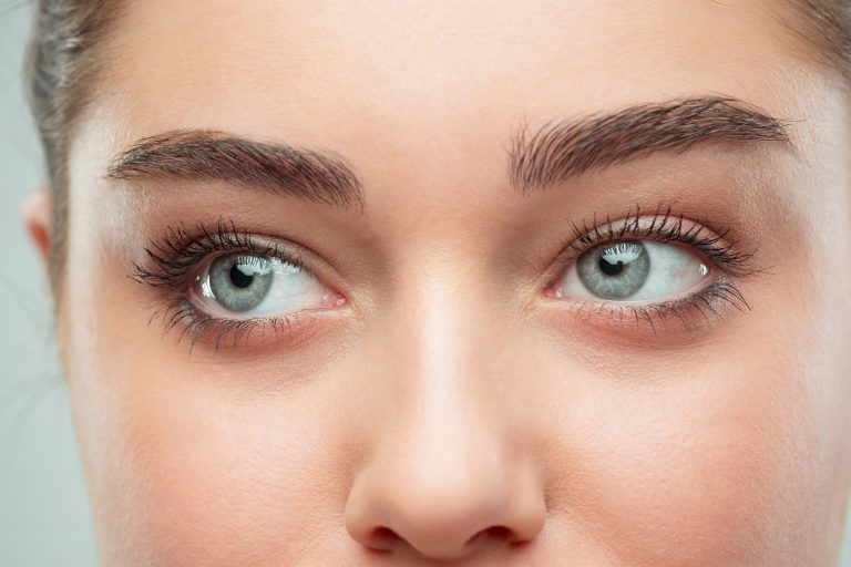 woman lips nose face look eyebrows